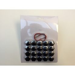 Csavarvédő kupak fekete 17mm 20db – J-00340