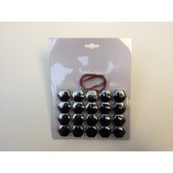 Csavarvédő kupak fekete 19 mm, 20 db/csomag (J-00339)