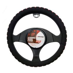   Kormányvédő 37-39cm szivacsos fekete-piros – 4CARS 95194