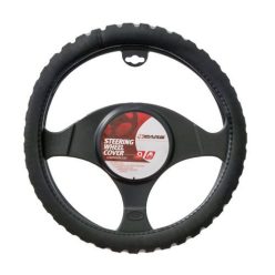   Kormányvédő 37-39cm szivacsos fekete-szürke – 4CARS 95200