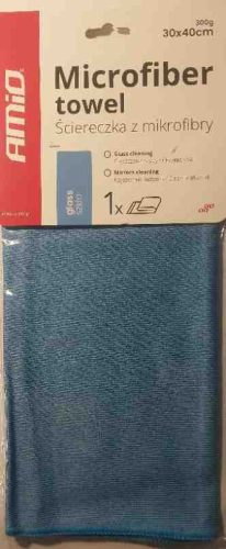 Mikroszálas üvegtisztító kendő, 40 x 30 cm