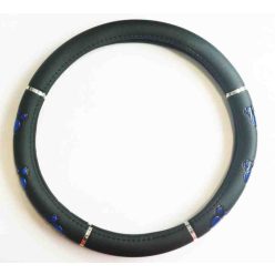   Kormányvédő HD műbőr tappancs mintával kék – KV-HB27537BL