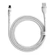 Baseus Zinc mágneses USB - Lightning kábel 2.4A 1m fehér (CALXC-K02)