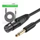 Ugreen audiokábel Mikrofon kábel mikrofon XLR (anya) - 6,35 mm-es jack (férfi) 5 m (AV131)