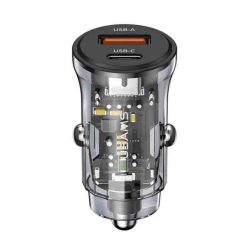   Autós gyorstöltő 07AC – 20W – Quick Charge 3.0 – 12-24V