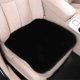 Ülésvédő – puha, szőrős – első ülésre – fekete (01884)