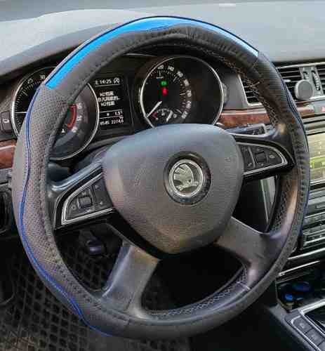 Univerzális kormányvédő 38cm fekete/kék (2396BL) autolife