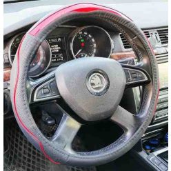   Univerzális kormányvédő 38cm fekete/piros (2396BKR) autolife