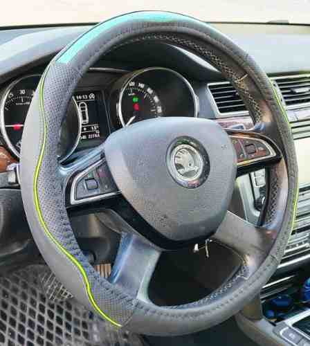 Univerzális kormányvédő 38cm fekete/zöld (2396GR) autolife