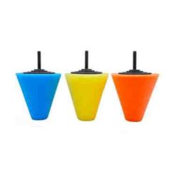 3 db-os kúpos polírozó szivacs készlet, 150 mm (W16372)