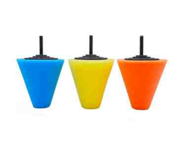 3 db-os kúpos polírozó szivacs készlet, 150 mm (W16372)