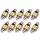 LED 31mm-10 SMD szofita LED 12V (ROOF-10SMD-31) 21202 10db/csomag