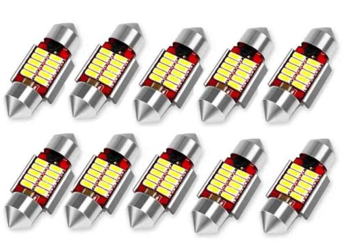LED szofita izzó, 36mm, 10 SMD, 12V – ROOF-10SMD-36 / 21219