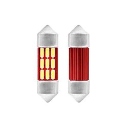   LED 36mm-9 SMD-XM0029-1 12V szofita CANBUS hűtőbordás (01289) 21134 2db/csomag