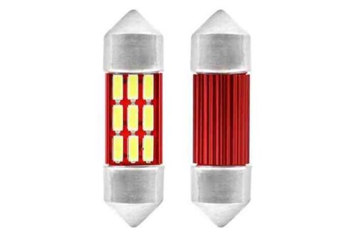 LED 36mm-9 SMD-XM0029-1 12V szofita CANBUS hűtőbordás (01289) 21134 2db/csomag