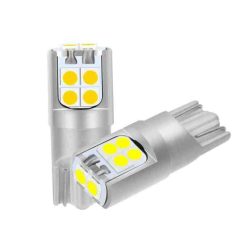   LED T10-10SMD CANBUS izzó - fehér - 12-24V SMD-XM0003 (19100)