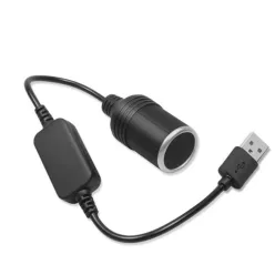   Átalakító adapter kábel szivargyújtó aljzathoz, USB-port 12V (A15163-1)