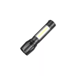 Zseblámpa akkumulátoros LED-es, USB-ről tölthető A27006