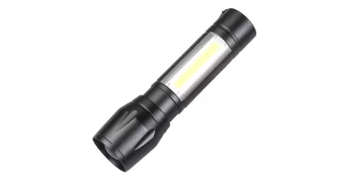 Zseblámpa akkumulátoros LED-es, USB-ről tölthető A27006