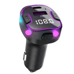   Bluetooth/FM transzmitter 12/24 V – C49, 5.3+EDR, RGB (Autolife)