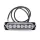 Stroboszkóp 12 LED-es, sárga, E-jeles, 12–24V, W13891-1 (18042)