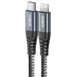   Gyorstöltő adatkábel 5A 100W Type-C - Lightning/Apple 1 méter C2CBKAPPLE (12132)