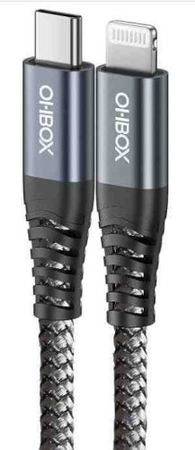 Gyorstöltő adatkábel 5A 100W Type-C - Lightning/Apple 1 méter C2CBKAPPLE (12132)