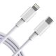 Gyorstöltő adatkábel 5A 100W Type-C - Lightning/Apple 1 méter C2CW (12217)