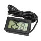 Elektronikus hőmérő LCD kijelzővel, 1 m-es szonda, fekete (48 x 28 x 15 mm) (65008)