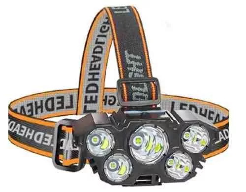 27112 COB LED fejlámpa, erőteljes fény, 4 funkció, USB-s, L-T21