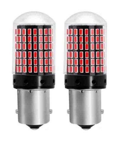 LED izzó SMD-1156-144SMD 12-48V / 21W 22285 CANBUS - piros