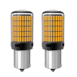 LED izzó SMD-1156-144SMD 12-48V / 21W 22308 CANBUS - sárga