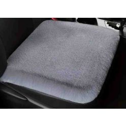 Ülésvédő puha szőrős első ülésre szürke 01860