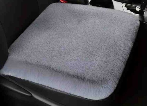 Ülésvédő puha szőrős első ülésre szürke 01860