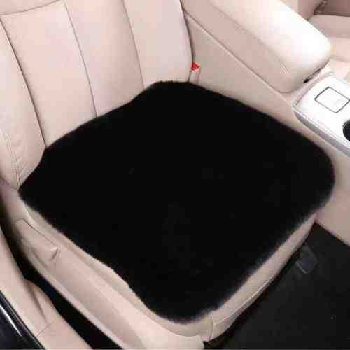 Ülésvédő puha szőrős hátsó ülésre fekete 01112