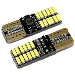 19254 LED izzó T10 12V CANBUS SMD – fehér, 2db