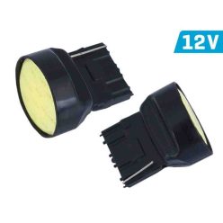   58955 LED izzó W21W (T20D) 12V COB LED CANBUS – fehér, pár