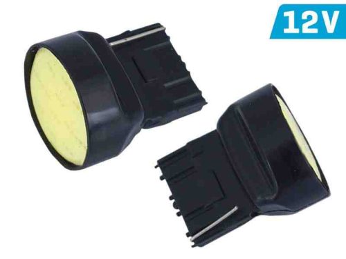 58955 LED izzó W21W (T20D) 12V COB LED CANBUS – fehér, pár
