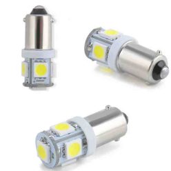 22506 LED izzó BA9S (bajonett) CANBUS 5SMD COB – fehér
