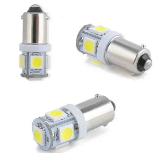 22506 LED izzó BA9S (bajonett) CANBUS 5SMD COB – fehér