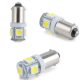 22506 LED izzó BA9S (bajonett) CANBUS 5SMD COB – fehér