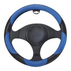 Kormányvédő fekete/kék műanyag – 37–39 cm