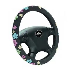 Kormányvédő textil, virágmintás – 37–39 cm