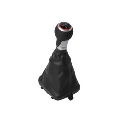   Audi A4 B8 (2007-2016) - váltógomb + váltószoknya - ezüst / fekete / piros - (OE: 8K1713139B) - BLIC