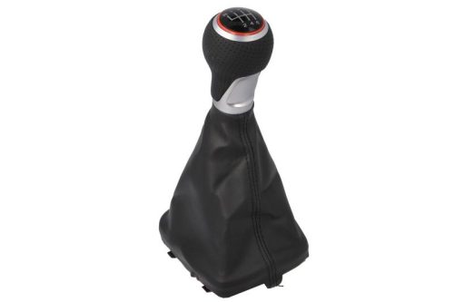 Audi A3 (2003-2013) - váltógomb + váltószoknya - fekete / szürke - műanyag - BLIC