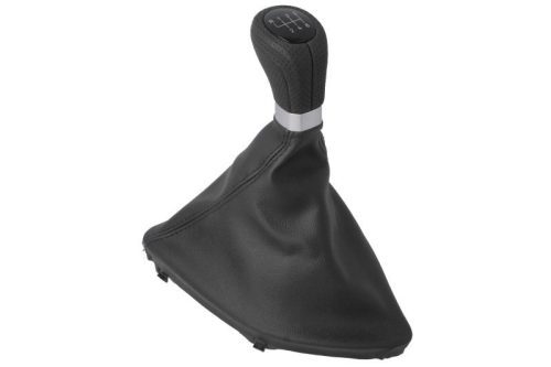 BMW 5 (E60, E61) (2004-2010) - váltógomb + váltószoknya - fekete - bőr - (OE: 25 11 8 037 304) - BLIC