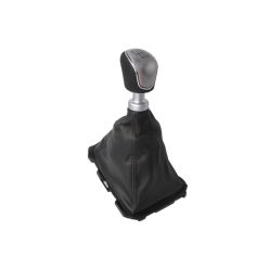   Ford Focus III (2010-2020) - váltógomb + váltószoknya - ezüst / fekete - műanyag - (OE: 1798600) - BLIC