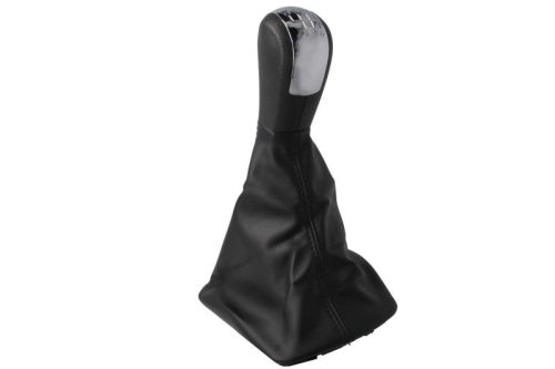 Skoda Octavia II (2004-2013) - váltógomb + váltószoknya - fekete / szürke - műanyag - (OE: 1Z1711113G) - BLIC