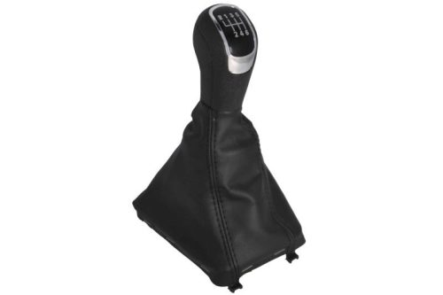 Skoda Superb II (2008-2015) - váltógomb + váltószoknya - ezüst / fekete - műanyag - (OE: 3TD711113) - BLIC