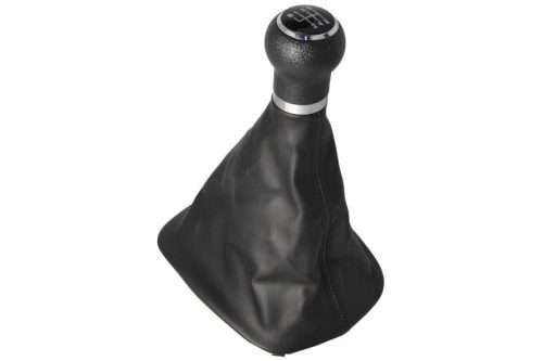 Volkswagen Scirocco III (2009-2017) - váltógomb + váltószoknya - fekete - bőr - (OE: 3B0711113J) - BLIC